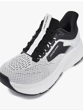 Jackshibo White and Black Athletic Running Shoe #61